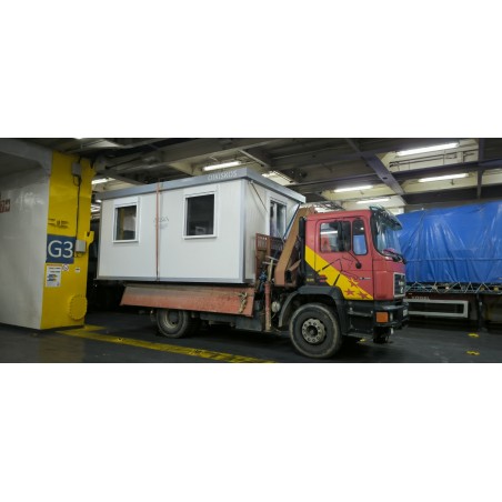 Truck /crane transport by ship per meter
