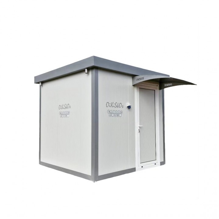 Polycarbonate door-window shelter with metal...