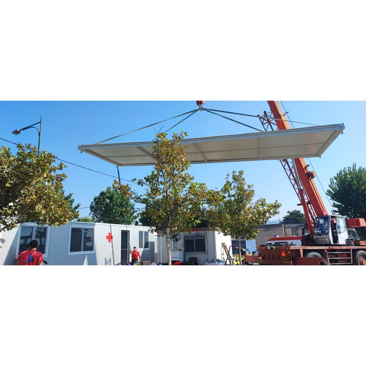 Removal and/or installation of Oikiskos shelter
