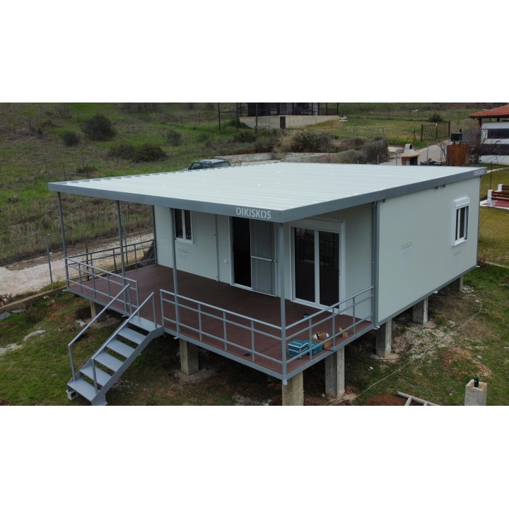 Canopy With Support Columns and Deck width 3.00
