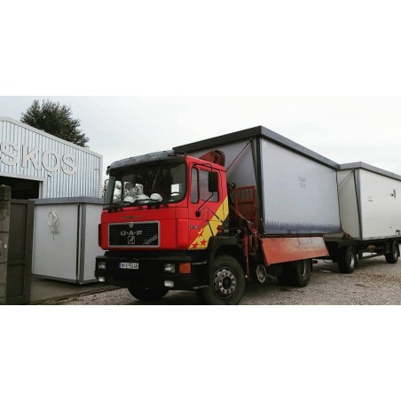 Transportation with trucks equiped with crane per km from Athens