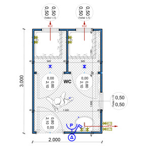 2 Shower Areas with an...