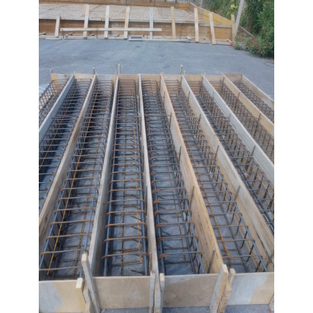 Reinforced concrete beams 30X30 cm.