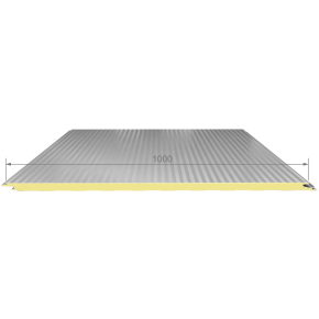 Micro-ribbed rock wool wall...