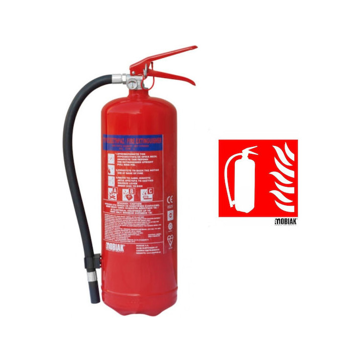 Portable Dry Chemical Fire Extinguisher 6kg...