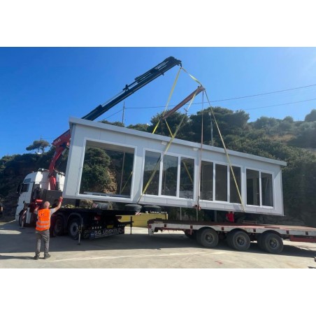Combined oikiskos Transportation - Crane - Installation