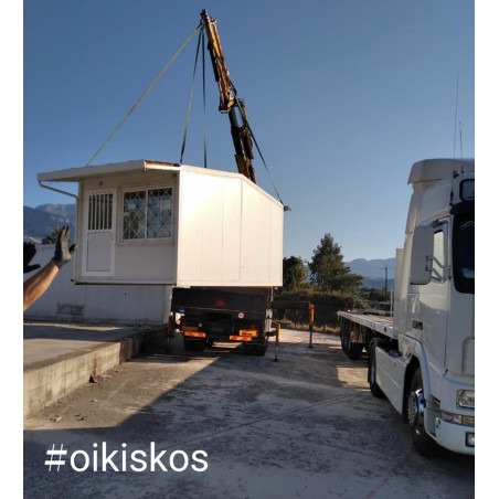 Combined oikiskos Transportation - Crane - Installation