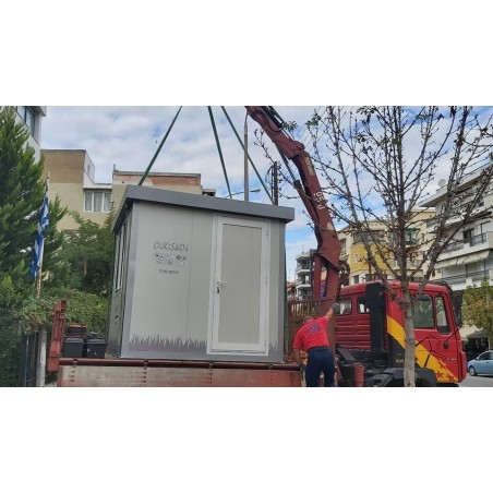 Combined oikiskos Transportation - Crane - Installation