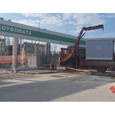 Transportation with trucks equiped with crane per km from Thessaloniki