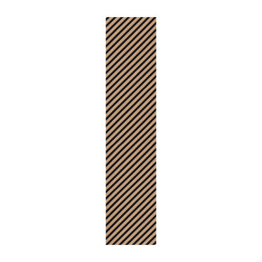 3D Wall Panel 265x60X2cm Brown