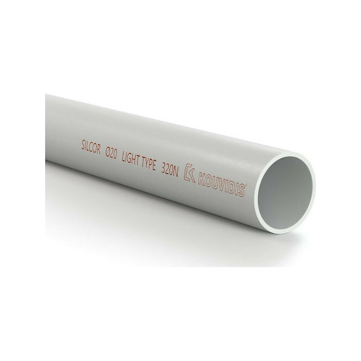 Electrical conduit Ø20mm grey 2001020 Kouvidis 3m