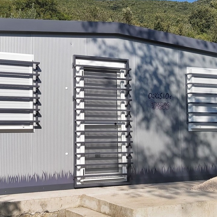 Οpening door metal railing 1,10X2,00X0,15