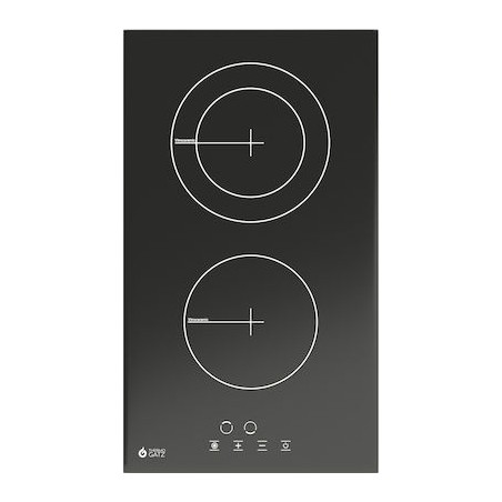 Autonomous Double Cooktop Thermogatz  with Ceramic Burners and Locking Function