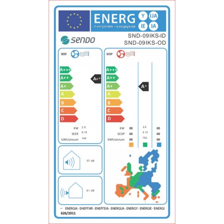 Sendo Ikaros Inverter Air Conditioner 12000 BTU A+++/A++ with Ionizer & Wi-Fi